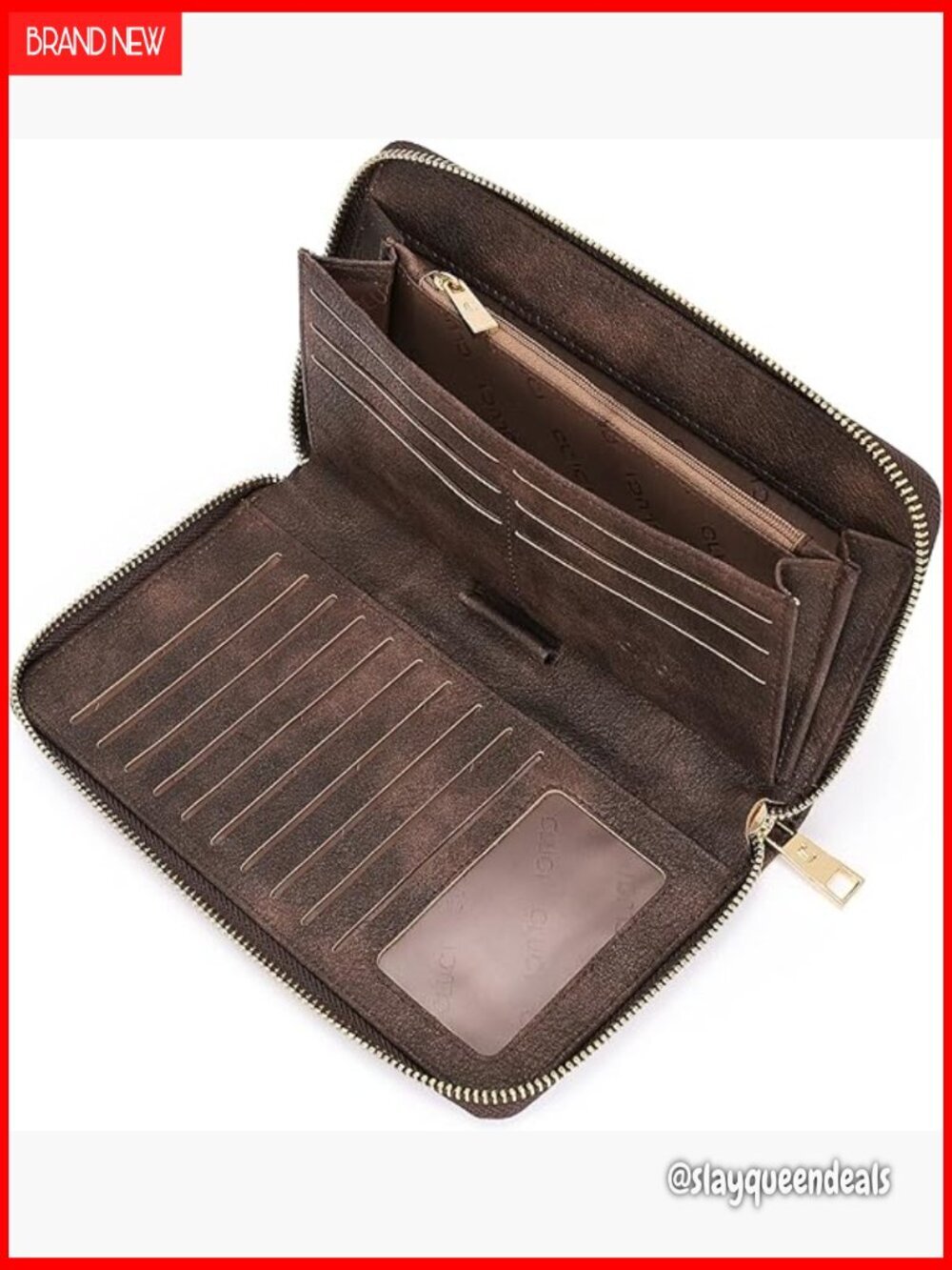 Large PU Leather Wristlet Wallet RFID Blocking Travel Clutch Purse